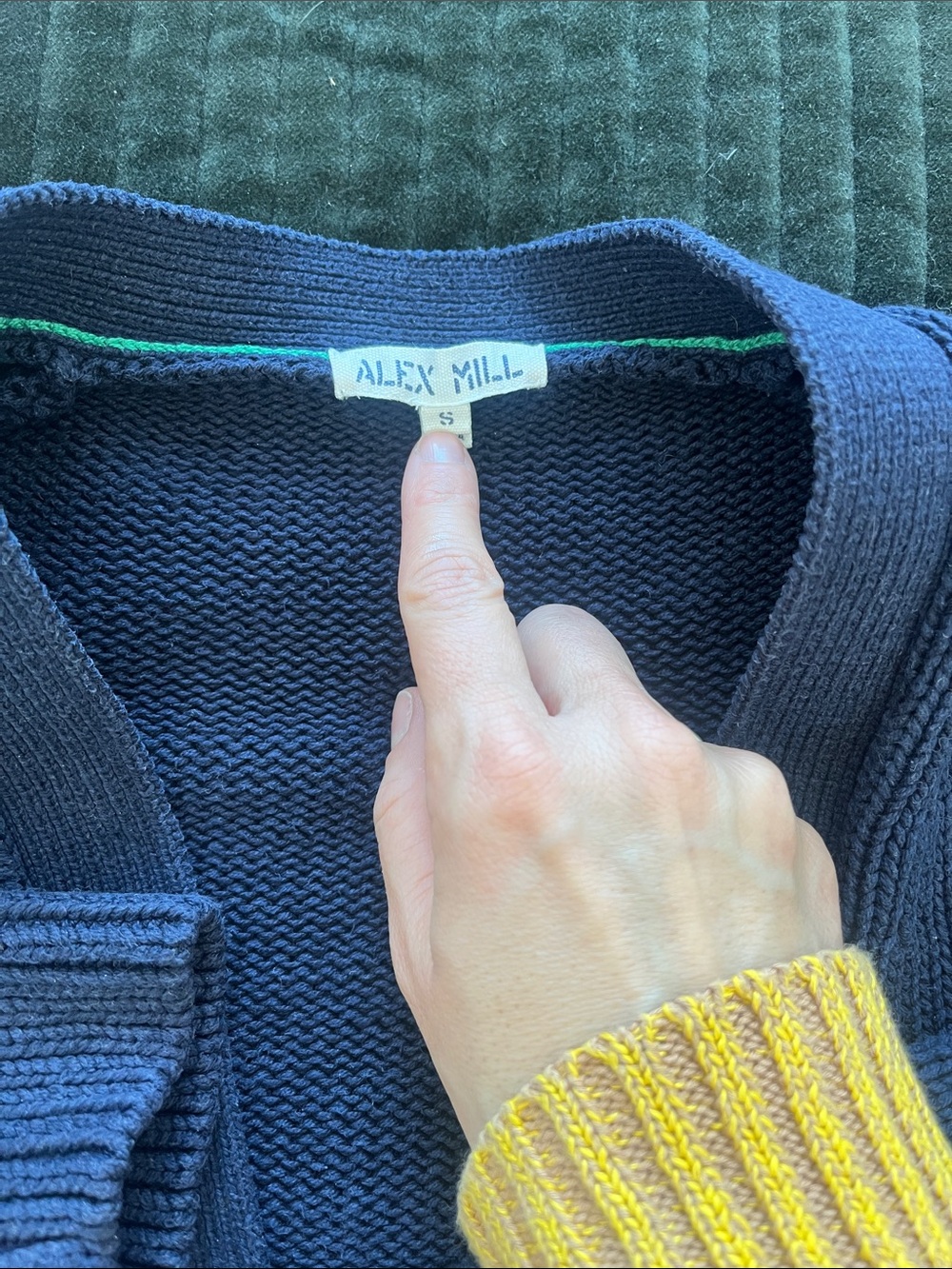 Alex Mill Emma Cardigan Navy - Picture 8 of 12